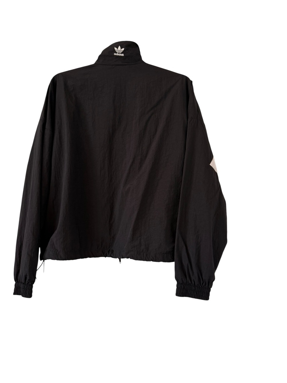 Vintage Adidas Black White Trefoil Windbreaker Jacket | Full Zip Track Jacket | - Picture 5 of 10